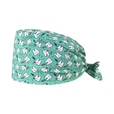 Imagem de Touca Cirúrgica Unissex Com Estampa De Desenho Animado De Médico E Enf