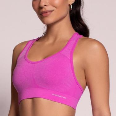 Imagem de Top Academia Fitness Canelado Sem Costura Sport Selene Original, Magen