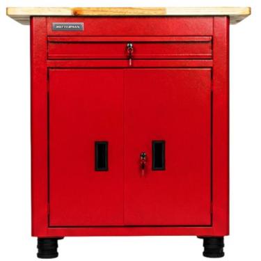 Imagem de Bancada fechada com 1 gaveta e 2 portas - RLL-280 (Vermelho) - Rotterm