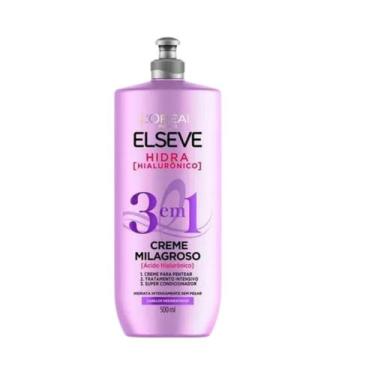 Imagem de Creme Para Pentear Elseve Hidra Hialurônico 3em1 500ml - L'ORÉAL