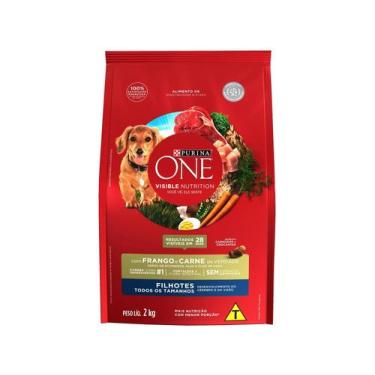 Imagem de Ração Super Premium para Cachorro Purina One - Frango e Carne Filhote 