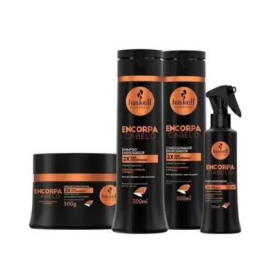 Imagem de Kit haskell encorpa cabelo - sh, cond, masc, fluído