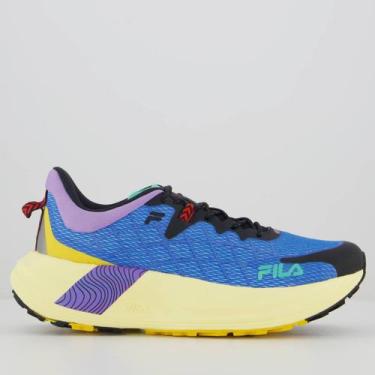 Imagem de Tênis Fila Racer Skytrail Azul e Roxo, 45