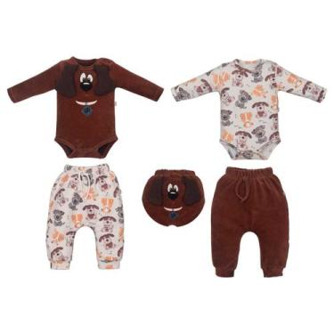 Imagem de Kit 2 Culote Bebê Menino Cotele Touch Léo Inverno Upi Uli -, P