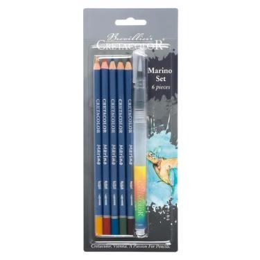 Imagem de Lapis de Cor Aquarelle Marino Cretacolor 5 Cores + 1brush 
