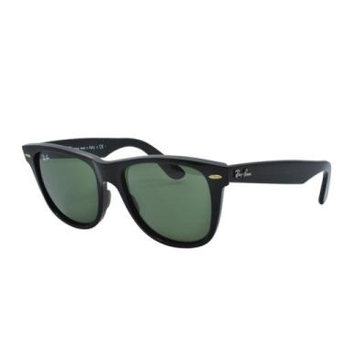 Imagem de Óculos de Sol Ray-Ban Wayfarer Unissex 54 mm RB2140, Preto, Pequeno