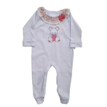 Imagem de Macacão Longo Bebê Menina com pé - Baby Blue, RN