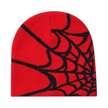 Imagem de Gorro De Inverno Unissex Com Padrão De Aranha, Elástico, Para Esportes