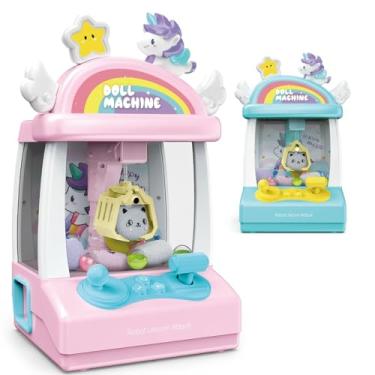 Imagem de Máquina de Pegar Bichinhos de Pelúcia Infantil Brinquedo com Som e Luz Garra