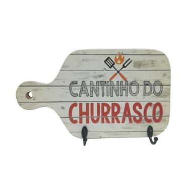 Imagem de Porta Chaves Branco Cantinho Do Churrasco - Kapos