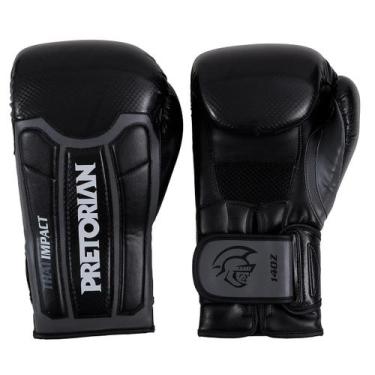 Imagem de Luva Muay-Thai Pretorian Thai Impact - Preto, 12oz
