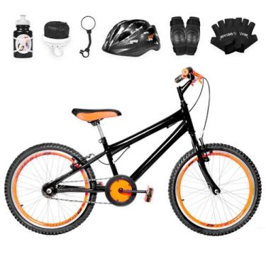 Imagem de Bicicleta Infantil Masculina Aro 20 Aero + Kit Proteção - FlexBikes, P