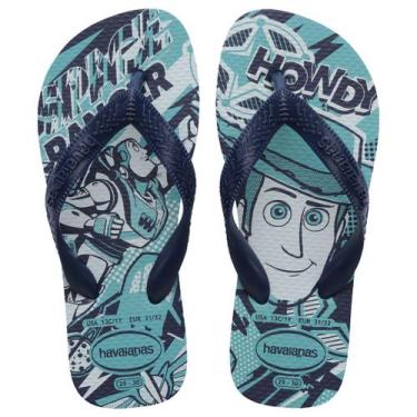 Imagem de Chinelo de Dedo Infantil Menino Toy Story Havaianas Kids, Azul, Marinh