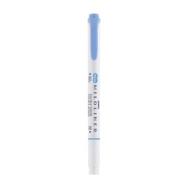 Imagem de Marca-texto Zebra Newpen Mildline Ponta Dupla Dark Blue