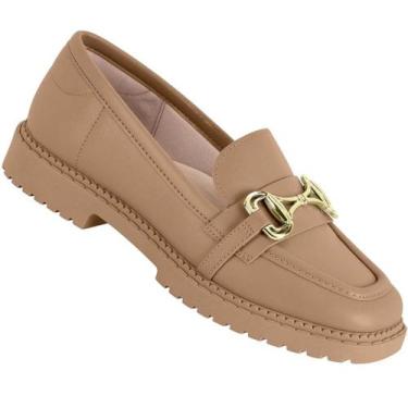 Imagem de Sapato Mocassim Loafer Moleca 5823.101 Feminino, Nude, 34