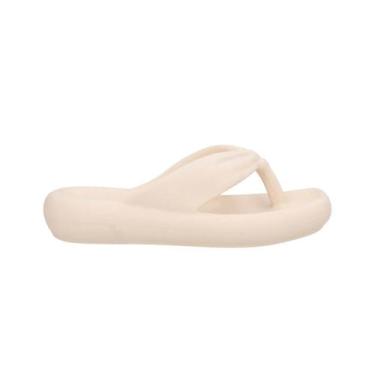 Imagem de Chinelo Feminino Usaflex Ao12001001 Plataforma, Butter, 37