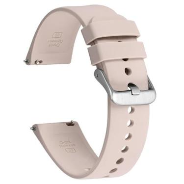 Imagem de Pulseira para Relógio Ayadoo 22mm de Silicone Rosa Esportiva