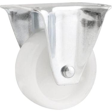Imagem de Rodízio Fixo Industrial Leve 1", de Nylon, Branco, Vonder OstenVonder