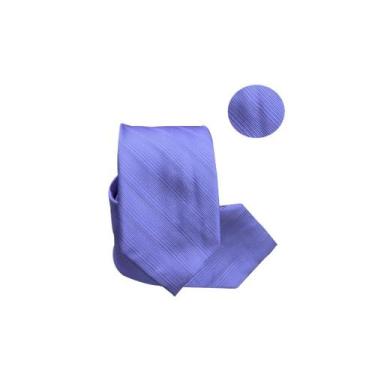 Imagem de Gravata Social Risco Fino Padrinho Evento Cor:Lilas 2 - oem, Lilas 2