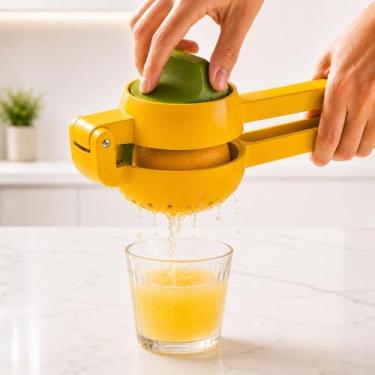 Imagem de Espremedor Limão Laranja Frutas Manual Giratório Sem Sujeira Cor:2 Uni