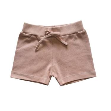 Imagem de Short Bebê Suedine Menino Menina e Neutro Algodão - Mafessoni, M, Bege