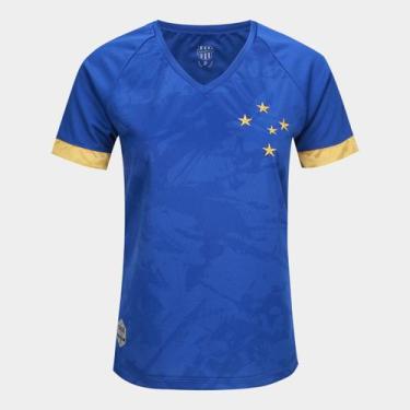 Imagem de Camisa Cruzeiro Classic Retrômania Feminina, Azul, G