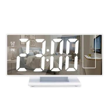 Imagem de Relogio de mesa Led digital com projetor 180 tempo,temperatura usb 12H