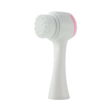Imagem de Escova de Limpeza Facial Massageadora de Silicone 3D Bilateral Resistente à Água Smart Lions