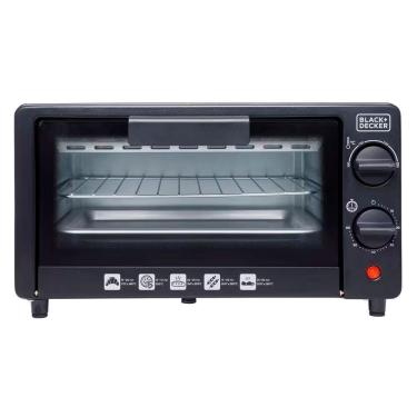 Imagem de Forno Elétrico FT9N 9L 800W Timer 60min Porta de Vidro Temperado Preto 110V Black + Decker