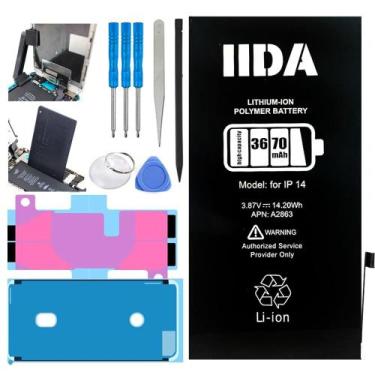 Imagem de Kit de Substituição de Bateria para iPhone 14 IIDA 3670mAh Capacidade 