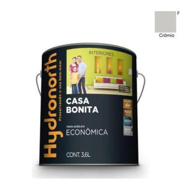 Imagem de Tinta Acrílica Casa Bonita Cromio Fosco Galão 3,6L para Paredes Intern