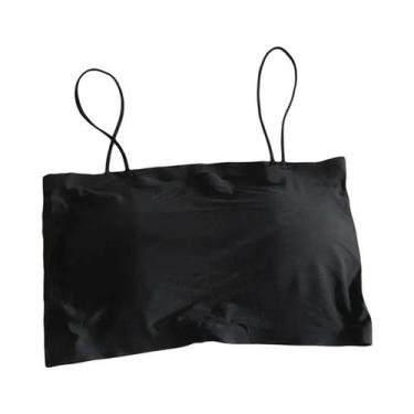 Imagem de Camisola Confortável Para Meninas Sem Aro De Aço, Top Simples Com Alça