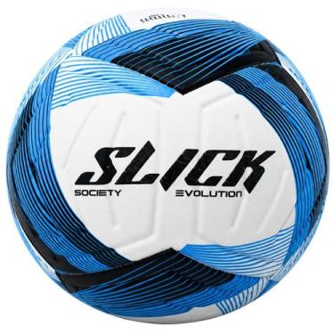 Imagem de Bola de Futebol Society Grama Sintética Dualt Slick Evolution, Azul