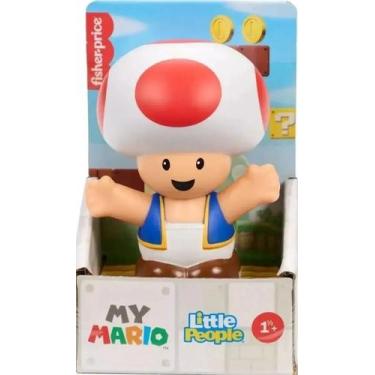 Imagem de Jhg64 little people nintendo mario bros boneco toad jhg68 mattel