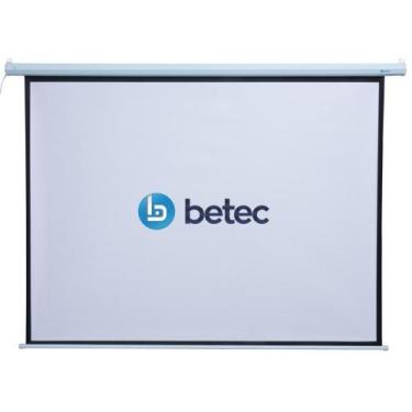 Imagem de Tela de Projeção Retrátil Elétrica 100 Polegadas 2.03x1.52m Controle R