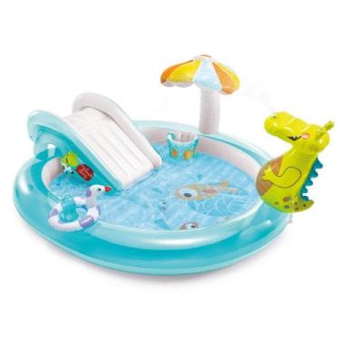 Imagem de Piscina Inflável Playground 160 Litros Jacaré - Intex