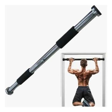 Imagem de Barra Fixa De Porta Calistenia Pegada Macia Treino Funcional Emborrach