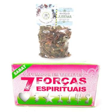 Imagem de Defumador Espiritual Tablete 7 Forças Espirituais Ervas da Umbanda Def