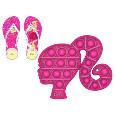 Imagem de Chinelo Menina Dedo  Barbie Glam Pop It - Grendene Kids