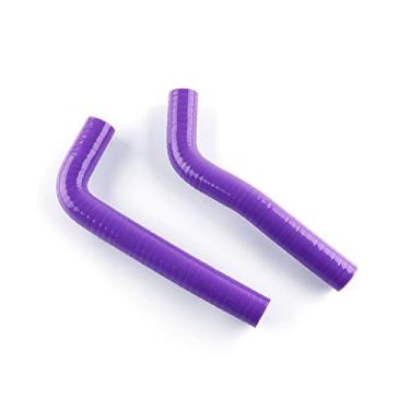 Imagem de LUXERAD Kit de mangueira de radiador de refrigeração de silicone ATV serve para Yamaha YFZ 450 yfz450 04-08 (roxo)