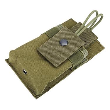 Imagem de Alomejor 1 peça Walkie Talkie Bolsa Portátil Suporte de Rádio Bolsa Multifuncional Suporte para Celular GPS Rádio Bidirecional Walkie Talkie, Army Green