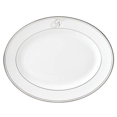 Imagem de Lenox Prato de jantar com monograma de platina da Federal, N