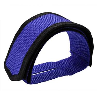 Imagem de maogear 1 par de tiras para pedais de bicicleta, clipes de dedo do pé e fita para equipamentos fixos (roxo)