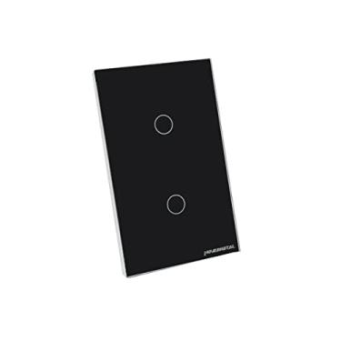 Imagem de Novadigital Interruptor Touch Led 2 Botões Preto RF433Mhz Wi-fi Smart Home Google Home Alexa Automação Residencial Original