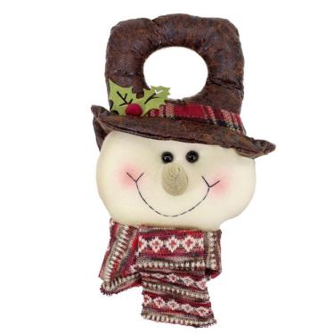 Imagem de Decoração Enfeite Natal Boneco Neve Colorido Árvore de Natal 34,5cm