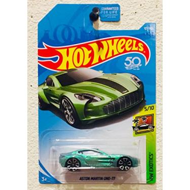 Imagem de Hot Wheels 2018 50th Anniversary HW Exotics Aston Martin One-77 117/365, Pale Green