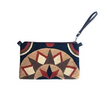 Imagem de Carteira/estojo/clutch/necessaire Wayuu (retangular) - Artesanato Colombiano - WWA - cores clássicas (06)