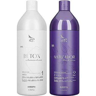 Imagem de Zap Matizador Blond Care - Kit Tratamento Antiyellow Efeito Platinado 2x 1L