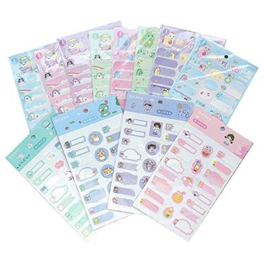 Imagem de Etiquetas Escolares para Crianças - Etiquetas impermeáveis da etiqueta da escola - padrão aleatório para creche/escola/viagem/mamadeiras/caixas