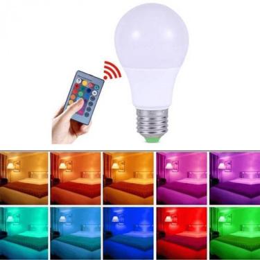 Imagem de Lâmpada Coloridas Luz Led Rgbw + Controle Remoto Tb0287 - Pde